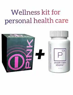Pure I-PINK + Purple Caps Energy Drink Promotes Health Fitness & Wellness • $149