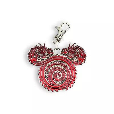 Disney Parks Mickey Mouse Dragon Medal Medallion Black & Red Collectible 2009 • $18.69