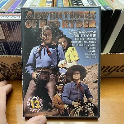 Adventures Of Red Ryder Dvd Movie 12 Episode Noah Beery Tommy Cook B&w Fs • $10.99