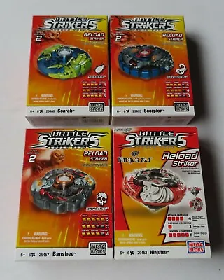 Mega Bloks - 4 X  Battle Strikers - Turbo Tops • £44.99