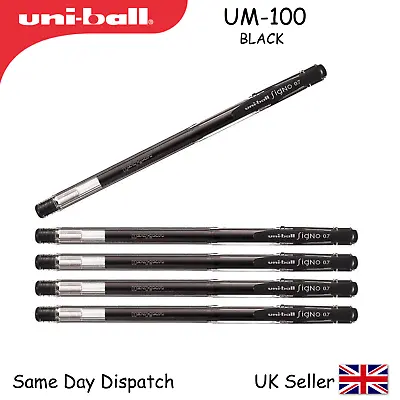 UNI-BALL UNIBALL SIGNO UM-100 EYE GEL PEN - 0.7mm  - UM100 BLACK - 123612 • £2.49