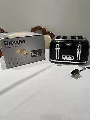 *USED* Breville Curve 4-Slice Toaster With High Lift And Wide Slots | Black • £25