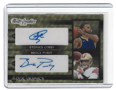 2024 Leaf Eclectic Multi-Sport Stephen Curry/Brock Purdy Gold Super Auto 1/1 • $799.99