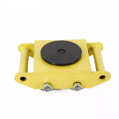 $68 • Buy 6T Industrial Machinery Mover, Machinery Mover Roller 360° Rotation Yellow Fast