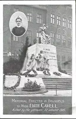 EDITH CAVELL : Memorial Erected In Brussels To Miss EDITH CAVELL  • £6.50