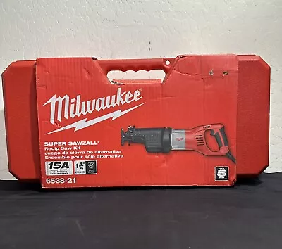 Milwaukee 6538-21 15 AMP 1-1/4in Orbital Super Sawzall Reciprocating Saw • $120