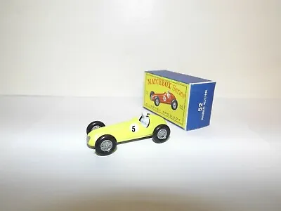 Matchbox Reg.wheel No.52-a Maserati 4clt Racer Yellow Htf '5' Decals Code 11 Mib • $450