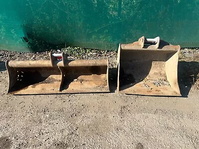 2x Digger Bucket 5ft 3ft Pin 45mm Dipper 145mm Centre 240mm Suit 6-8ton (18) • £540