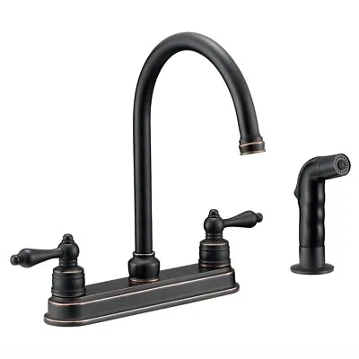 Designers Impressions Oil Rubbed Bronze Kitchen Faucet With Sprayer #658847 • $49.95