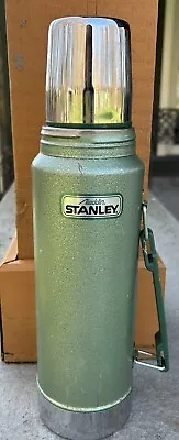 Vintage Stanley Aladdin Green Vacuum Bottle 1 Quart Thermos • $23