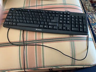 Verbatim Slimline Corded USB Keyboard - Black - 99201 - 2.0 USB • $10