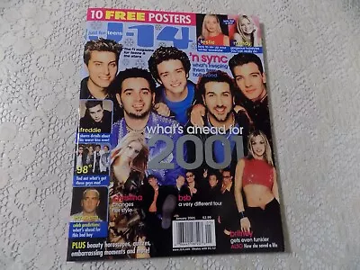 J-14 Magazine January 2001 NEW *10 POSTERS* N’ SYNC EMINEM BRITNEY 98* • $15.95