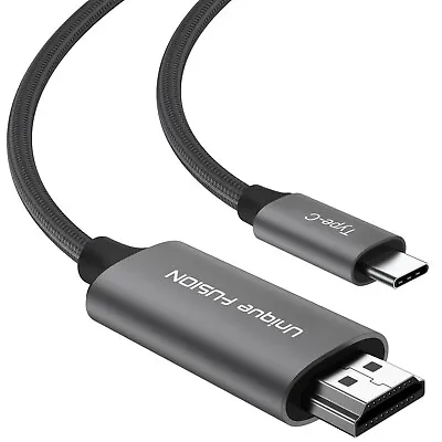 USB C To HDMI Cable 4K 60HZ Laptop Monitor Tablet Smart TV IPad Macbook 2M • £19.99