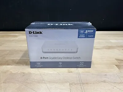 D-Link 8-Port Gigabit Unmanaged Easy Desktop Switch DGS-1008A Brand New • $60