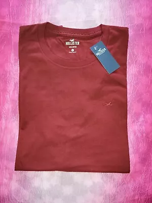 Hollister T-shirt Men's Xl Short Sleeve Brick Red New • $18.90