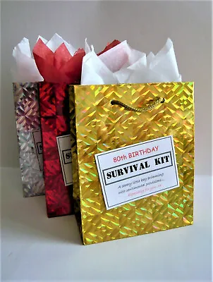 MALE 80th Birthday SURVIVAL KIT Humorous Gift Idea Unusual Novelty Present  • £7.49