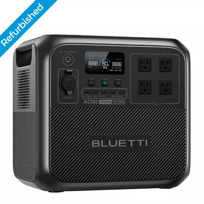 BLUETTI AC180 Portable Power Station 1800W Solar Generator Solar Panel Optional • $739