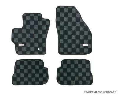 P2M Dark Grey Carpet Floor Mats Front & Rear For Mazda 3 & Speed 3 BK 07-09 New • $95