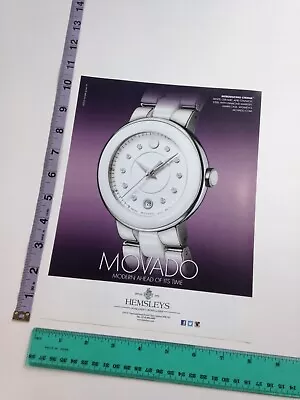 Print Ad 1-page Clipping - Movado Cerena Women's Watch Photo Print Ad • $6.04