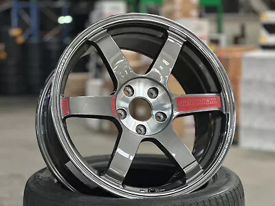 $1690 • Buy New 18x8.5J NK TE37 Flow Formed (4 Wheel) 5x112 VW Golf GTI Mercedes Audi A3 RS3