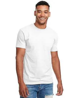 Next Level Men's Premium Fitted CVC Crew  Neck Short Sleevees T-Shirt N6210 • $7.59