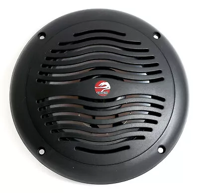 6 1/2  2-Way Waterproof Black Marine Speaker - 6.5 Inch Integral Grill RV Boat • $24