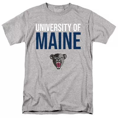 University Of Maine Adult T-Shirt Stacked Athletic Heather S-5XL • $22.99
