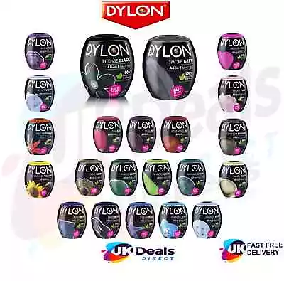 £4.35 • Buy Dylon 22 Colours Fabric & Clothes Dye Washing Machine / Hand Dye Black Navy Blue