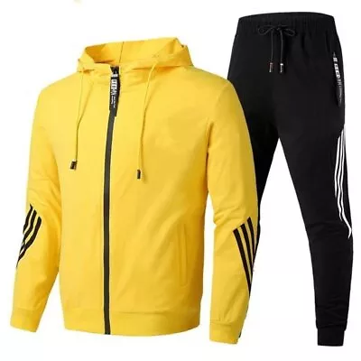 Spring Autumn Suit Men's Trousers Running Sports Suit Men's Two-piece Set • $41