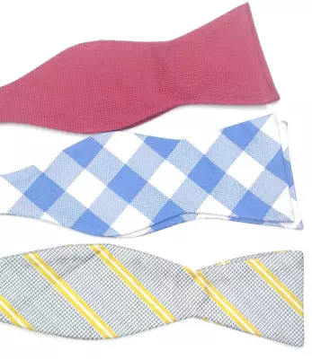 518  ) Lot Of 3   Different  Brand   Men's  Bow Tie  100%  Silk   Made In China • $10.99