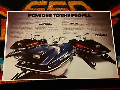 🏁 ‘80 YAMAHA ENTICER 250 300 340 Snowmobile Poster Vintage Sleds THE PEOPLE 🏁 • $21.88