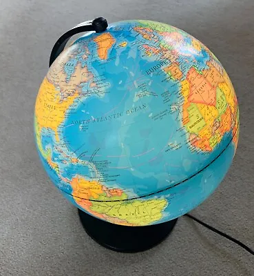 Illuminated World Globe - 26cm Diameter - 240V 15W Switched Lamp • £20