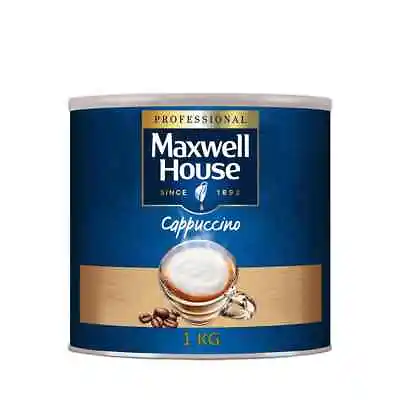 Maxwell House Instant Cappuccino Coffee 1Kg Tin DAMAGED TIN • £16.99