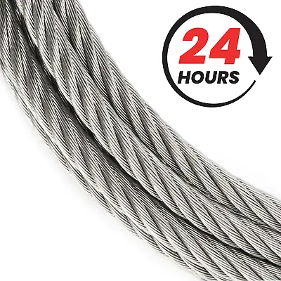 Wire Rope Steel Cable Premium Quality Galvanised Zinc Metal Wire Rope Cable • $4.23