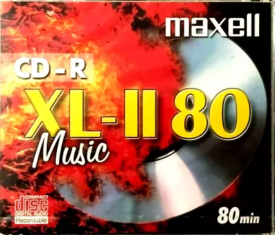 Maxell CD-R80 XL-II 80 Mins Music Audio Blank Recordable Disc CDR - NEW & SEALED • £3.99