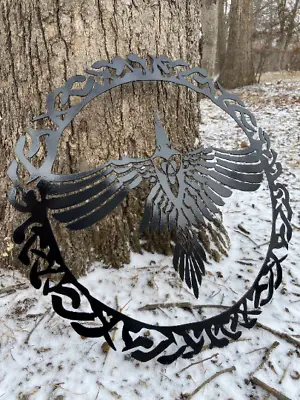 Norse Raven Metal Wall Art  • $125