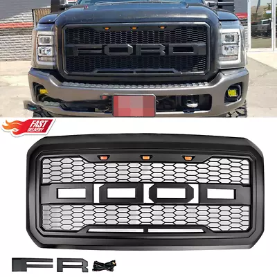 NEW Front Grille Grill Letters Lights For 2011-2016 Ford F250 F350 F450 F550 • $362.30