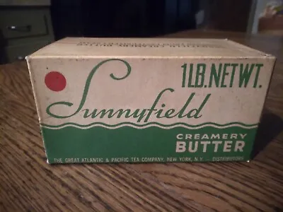 A&P Grocery Store SUNNYFIELD 1 LB. Butter Container Great Atlantic Pacific Tea  • $8.99