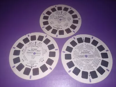 Set Of Three View-Master Reels Batman Joker & Perfect Crime TV Show  • $9.89