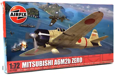 Airfix Mitsubishi A6M2b Zero 1:72 Scale Plastic Model Plane Kit A01005B • $11.99