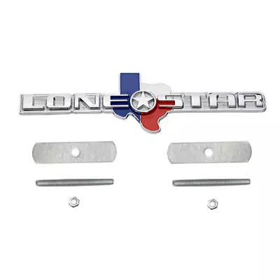 Chrome LONE STAR TEXAS Front Grille Emblem For Ram Sierra Tahoe Titan Yukon F150 • $13.19