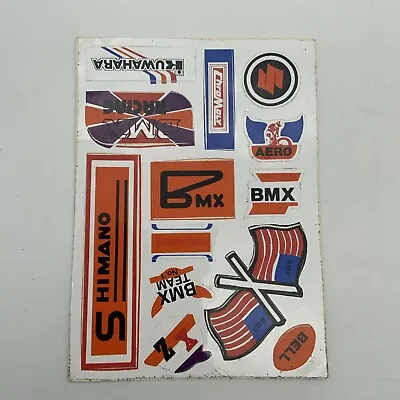 Vintage Stickers BMX Sheet 1980s Old Stock Bike Bicycle • $25.08