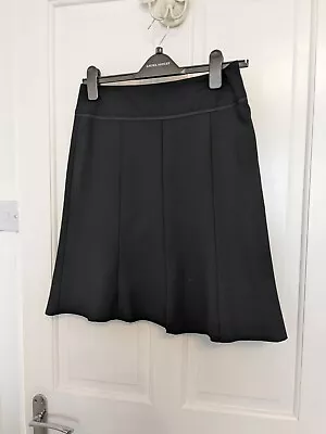 Laura Ashley Black Tailored Knee-length Skirt Size 8 • £10