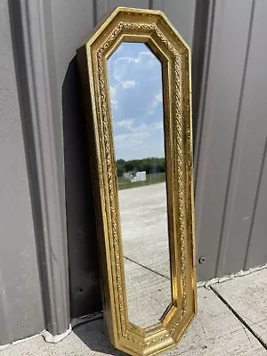 Vintage Home Interiors Gold Skinny Mirror Decoration NL • $25