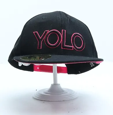 TwisterSoul Womens Black Polyester Snapback One Size - YOLO • £5