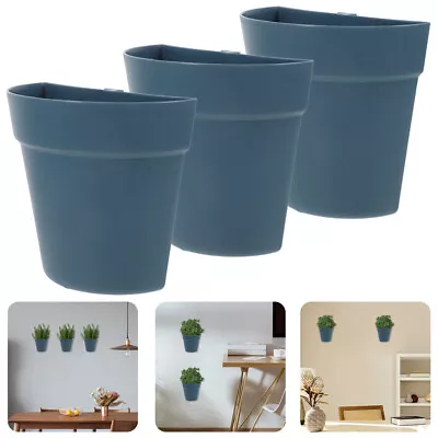  3 Pcs Ceramic Wall Planters Outdoor Flower Pots For Outside • £15.88