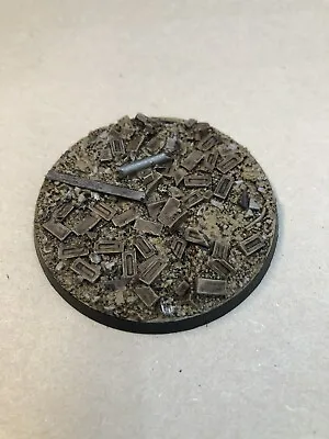 60mm Rubble Resin Base - Ideal For Warhammer 40K Dreadnought DnD AoS • £3.50