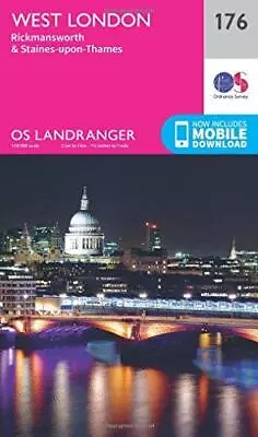 West London Map | Rickmansworth & Staines-upon-Thames | Ordnance Survey | OS Lan • £5.84