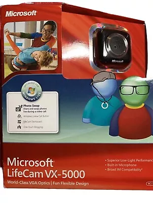 🔥 Microsoft LifeCam VX-5000 Web Cam New In Sealed Box 🔥 • $27.99