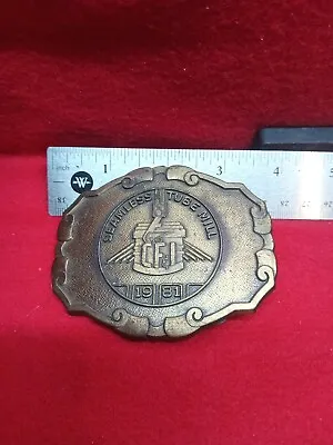 Vintage 1981 Seamless Tube Mill CF&I Belt Buckle Includes Free Ship • $15